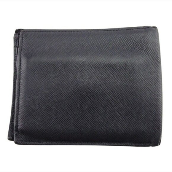 Burberry Bi -fold wallet embossed leather Authentic USED - Picture 3 of 9